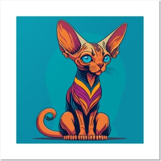 Cute Sphinx Cat Posters and Art